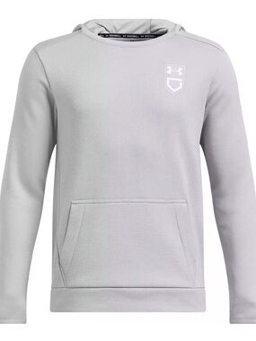 Under Armour Light Gray Performance Hoodie with Front Pocket